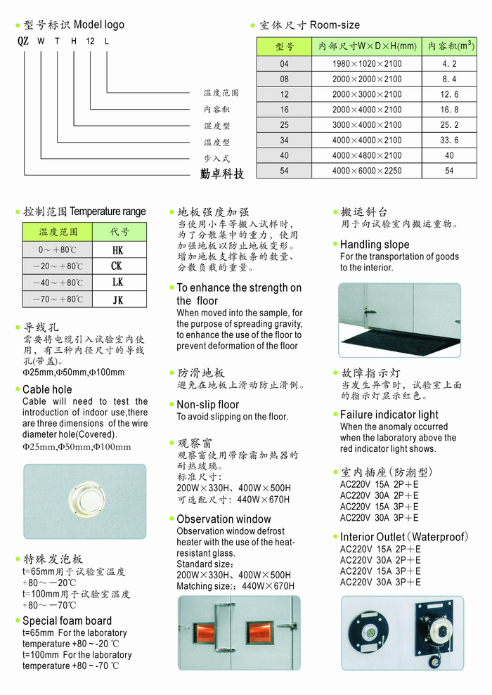 步入式恒溫恒濕（shī）實驗室