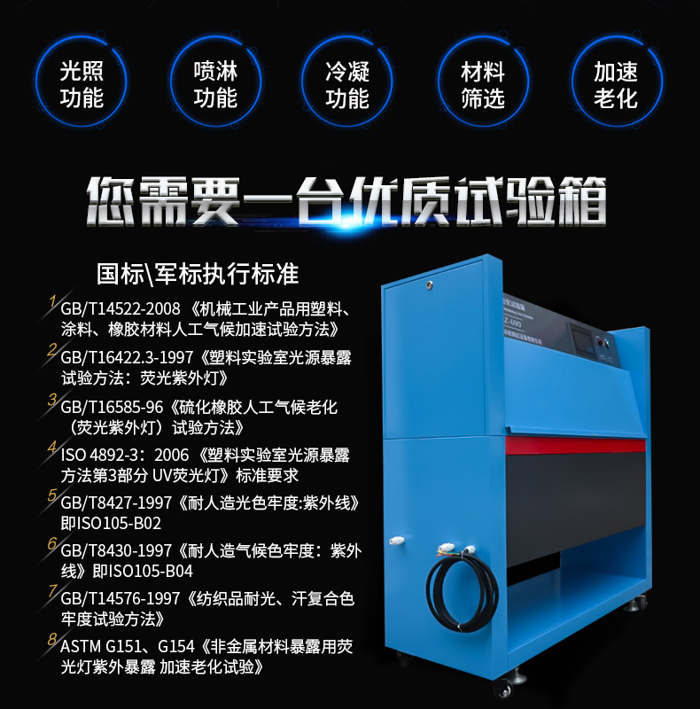 紫外線耐氣候老化試驗箱（貼片式（shì））